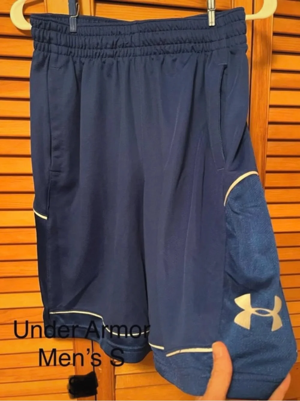 Under Armour Men's Navy Athletic Shorts with Contrast Trim